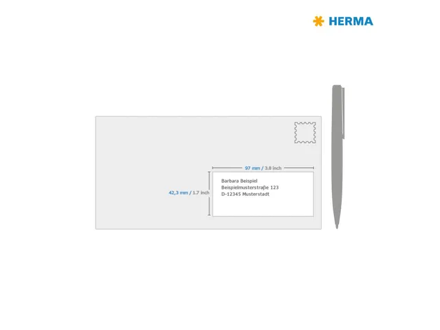 HERMA 4682 Transparante folie-etiketten Mat A4 97x42,3mm 300 stuks
