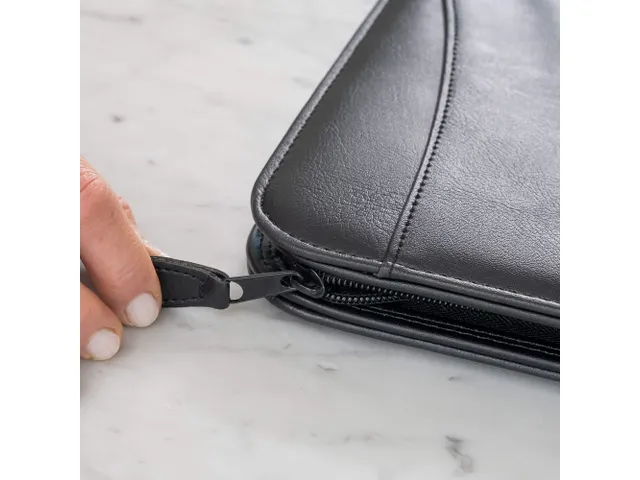 Schrijfmap Rillstab RI98444 Excellent de luxe A4 lederlook zwart