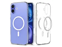 Liquid Crystal Apple iPhone 16 Hoesje MagSafe Back Cover Transparant