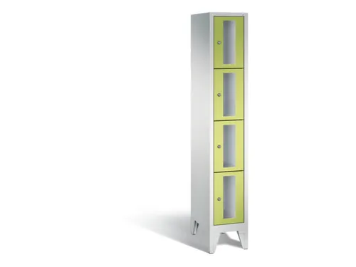 lockerkast 1850x320x500mm 1x4 vakken Cilinderslot Poten, RDS1108060