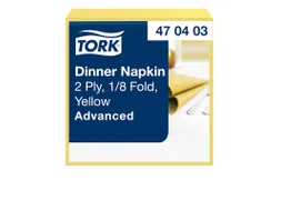 Tork 470403 Dinnerservet Advanced Geel 39x39cm