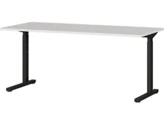 In hoogte verstelbaar bureau,HxBxD 700-800x1600x800mm,blad lichtgrijs
