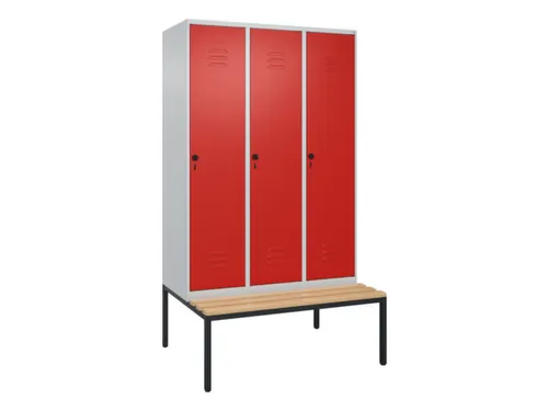locker voor scheiding van kleding,HxBxD 2120x1200x815mm,3vak