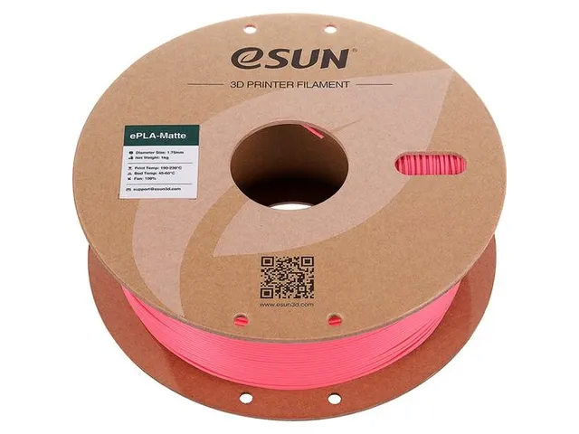 eSUN 3D printer Filament ePLA-Matte 1,75mm Aardbei Rood 1kg