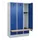 locker met bank,HxBxD 1950x1200x815mm,3vak,vak B 400mm,cilinderslot