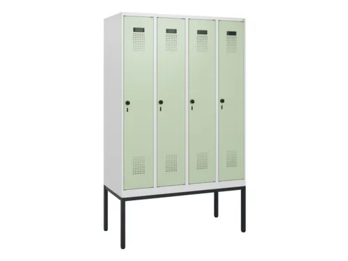 schoollocker,HxBxD 1950x1200x500mm,4vak,vak B 300mm,draaigrendel