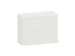 Hangmappenkast 770X1000X430Mm 2Hangmappenframes Wit+ Wit
