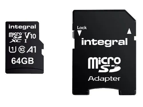 Geheugenkaart Integral microSDXC V10 64GB