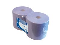Poetspapier Rol 2-laags Record Blauw Recycled