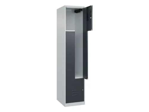 Z-garderobekast,HxBxD 1850x400x500mm,vak B 200/400mm,cil.-slot
