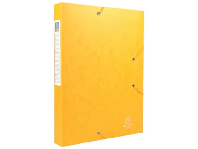 Elastobox Cartobox 4 cm geel kwaliteit 7/10e