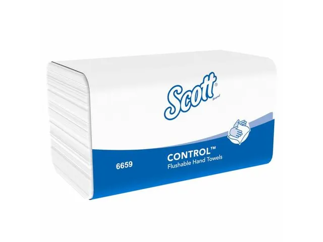 Scott 6659 Handdoek Intergevouwen Wit 1-Laags