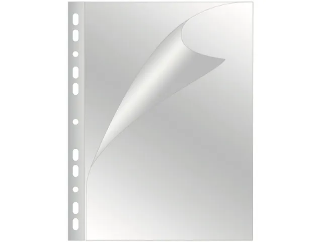 Geperforeerde Showtas A4 11-gaats Glashelder 80mic Pak 25 Stuks