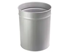 Prullenbak 20 Liter Metaal Zilver