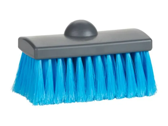 Vikan Classic wasborstel met waterdoorvoer blauw splitvezel 15cm