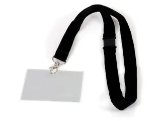 Badge - pashouder Europel met koord 90x60mm - 1