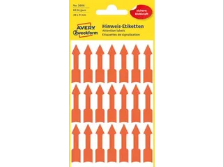 Avery Zweckform 3008 markeringspijlen 39x9mm lichtrood 189 stuks - 2