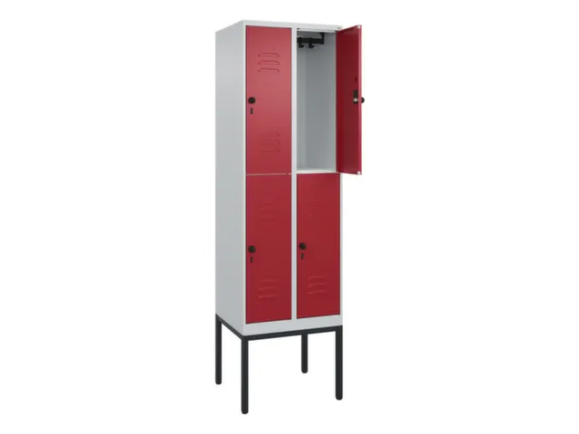dubbeldekse locker,HxBxD 2120x600x500mm,2x2vak.,vak B 300mm