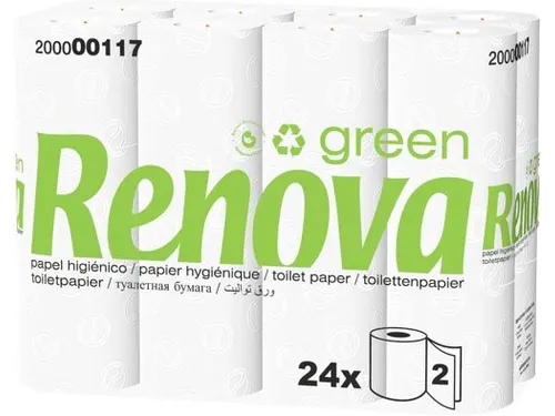 Renova Green toiletpapier 2-laags 160 vel 4x24 rollen