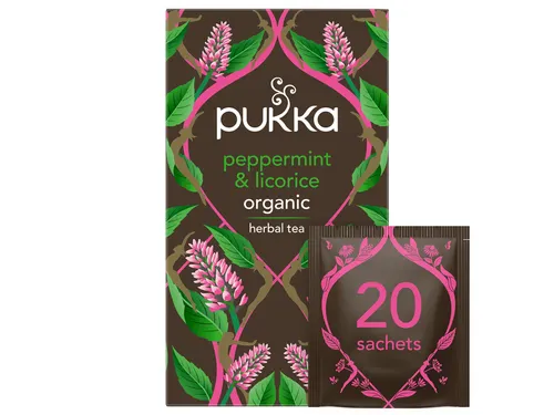 Thee Pukka peppermint licorice 20 zakjes