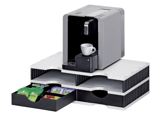 Vakkenset Styrodoc A4 4 vaks zwart/grijs