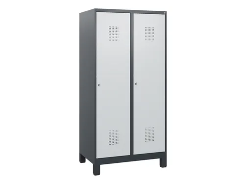 schoollocker,HxBxD 1630x800x500mm,2vak,vak B 400mm,cil.-slot,voeten