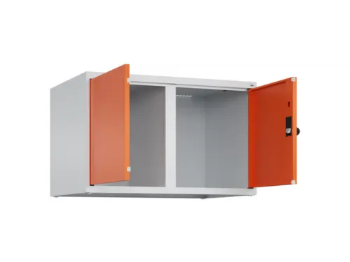 opzetkast,v. locker,2vak.,vak B 400mm,HxBxD 500x800x500mm,vleugeldeur