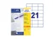 Etiket Avery Zweckform 3652-200 70x42.3mm wit 4200stuks
