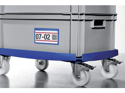 Documenthoes Durable zelfklevend 150x67mm blauw 50 stuks