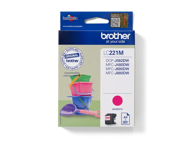 Inktcartridge Brother LC-221 rood
