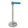 sjorbandsysteem m. 1riem(en) riem L 2.5m paal HxØ 890x63mm riem blauw