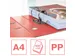 ordner Colour'Breeze A4 PP rug van 7,5 cm koraal