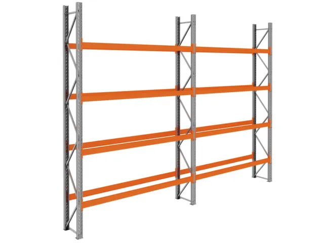 palletstelling,basis+1xaanbouw,HxBxD 4620x5700x750mm,vakl. 3000kg