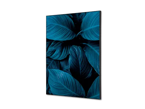 Wanddecoratie Textiel Set A2 Botanische Bladeren Blauw