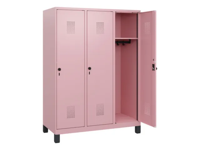 schoollocker,HxBxD 1630x1200x500mm,3vak,vak B 400mm,draaigrendel