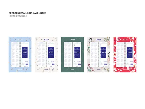 Calendrier semainier 2026 Brepols 190x130mm 7 jours/1 page spirale Fan