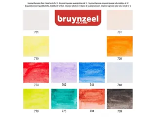 Kleurpotloden Bruynzeel Expression aquarel assorti blik à 12 stuks - 2