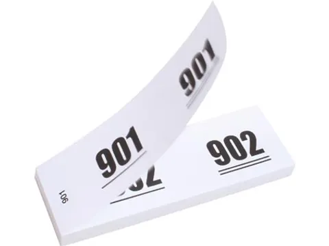 Nummer-/ garderobeblokken