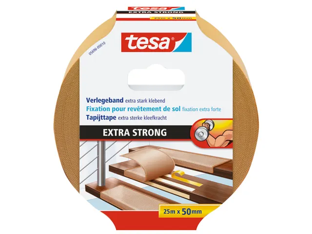 Tapijttape extra sterk tesa 5696 50mmx25m dubbelzijdig