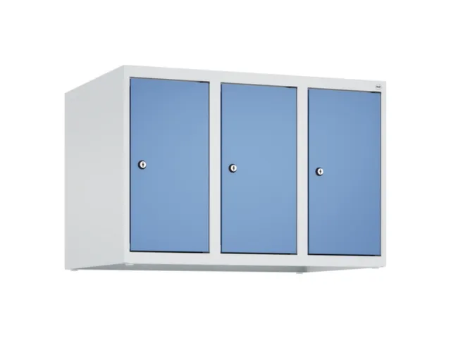 opzetkast,v. locker,3vak.,vak B 250mm,HxBxD 500x750x500mm,vleugeldeur