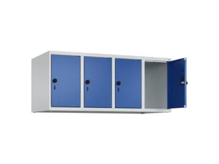 opzetkast,v. locker,4vak.,vak B 300mm,HxBxD 500x1200x500mm,vleugeldeur - 2