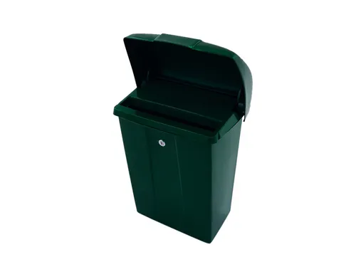 Brievenbus Vepa Bins met klep kunststof groen
