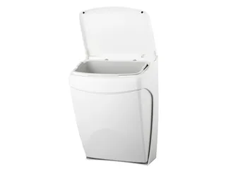 Afvalbak Kunststof 20 Liter Met Kniebediening Wit - 3