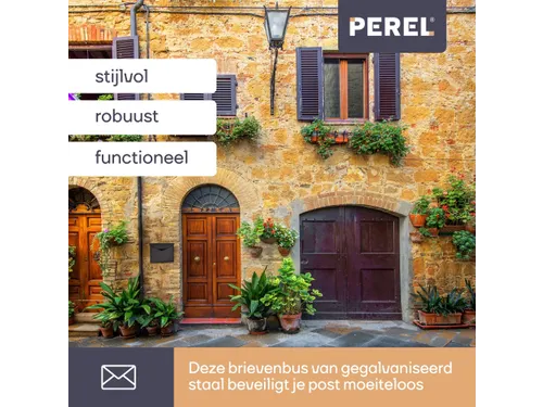 Brievenbus Mailbox Verona Mat Zwart Staal