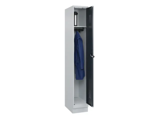 locker,HxBxD 1950x300x500mm,1vak,vak B 300mm,draaigrendel,sokkel