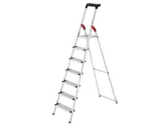 veiligheidsladder,eenzijdig,7 XXL treden,Stand H 1,5m,balk L 2,33m