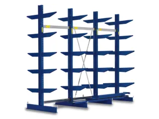 Draagarmstelling Hxbxd 2500X3828X1140Mm 2X6Etages Ral5010 - 1