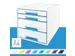 Ladenbox Leitz WOW Cube 4 laden wit/blauw