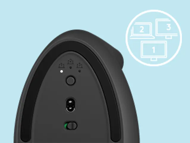 Logitech Lift Souris Ergonomique Verticale, Sans Fil, Bluetooth ou ré