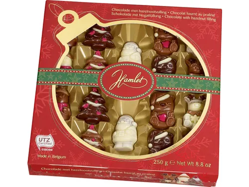 Chocolade Kerstfiguurtjes 250 Gram Chocolade